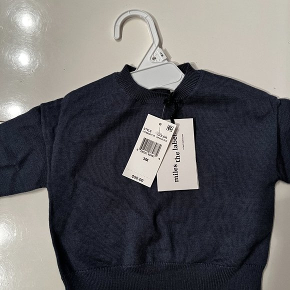 Infant Boys NWT Knit Sweater - NWT Size 3M by miles the label‎ - Picture 3 of 9